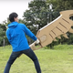 Illustration for article titled Watch this man casually turn Amazon boxes into awesome, anime-inspired weaponry